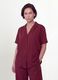 Red oversized short-sleeve viscose-blend shirt_0