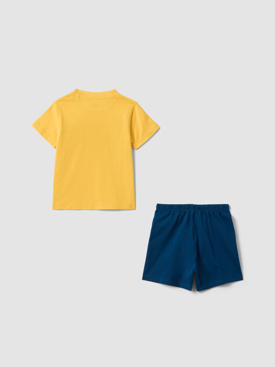 Multicolour pure cotton newborn pyjamas - regular fit with print_1