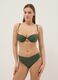 High-waisted green stretch bikini bottoms_0
