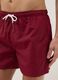 Red regular-fit swim shorts with drawstring_4
