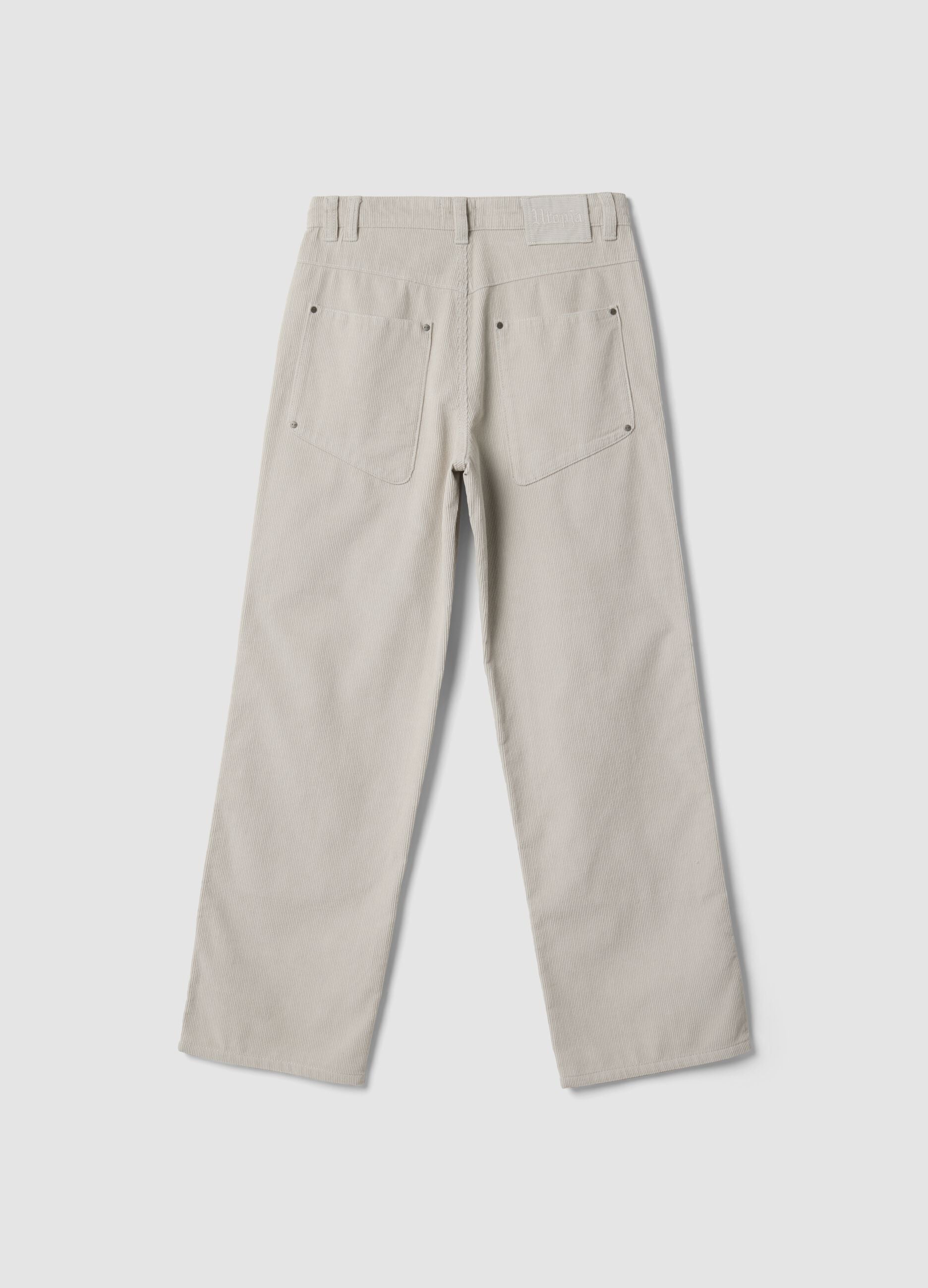 Corduroy Carpenter Pants Light Beige