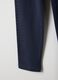 Girls' Blue Stretch Cotton Skinny Fit Leggings_3