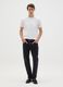 White pure cotton regular fit t-shirt_0