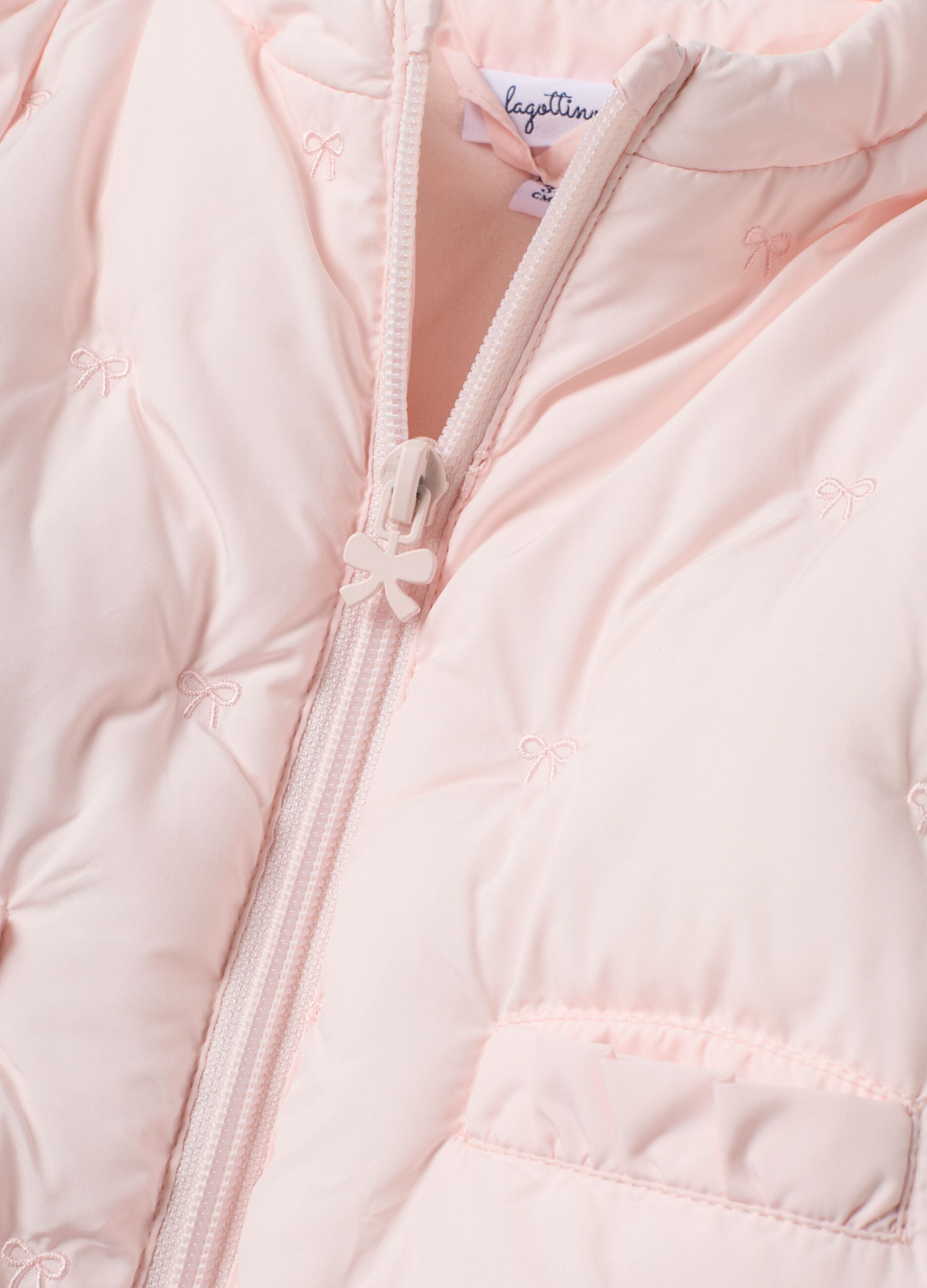 Baby Girls&rsquo; Pink Padded Zip-Up Jacket
