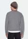 Grey cotton-blend Henley neck top, regular fit_3