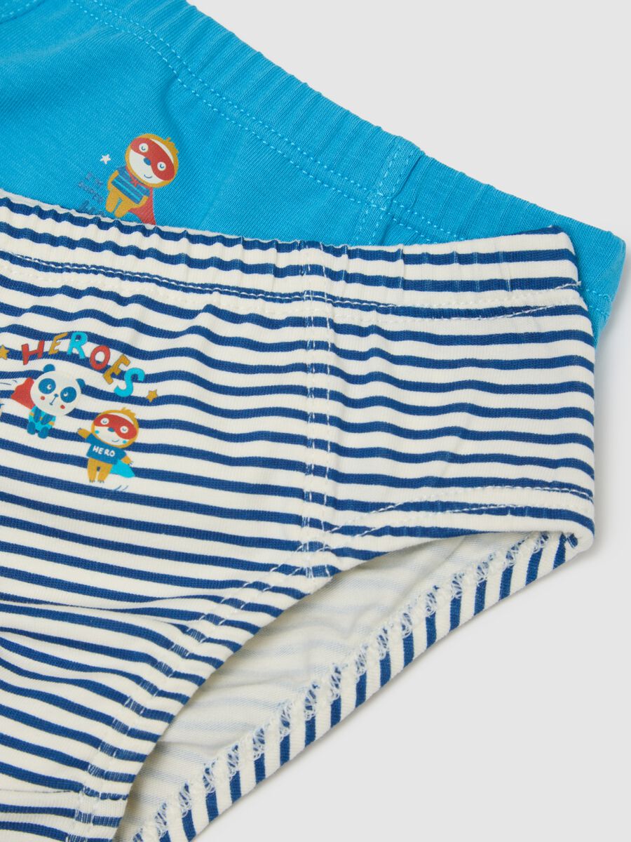 Tripack mutandine in misto cotone multicolor da neonato regular fit_2
