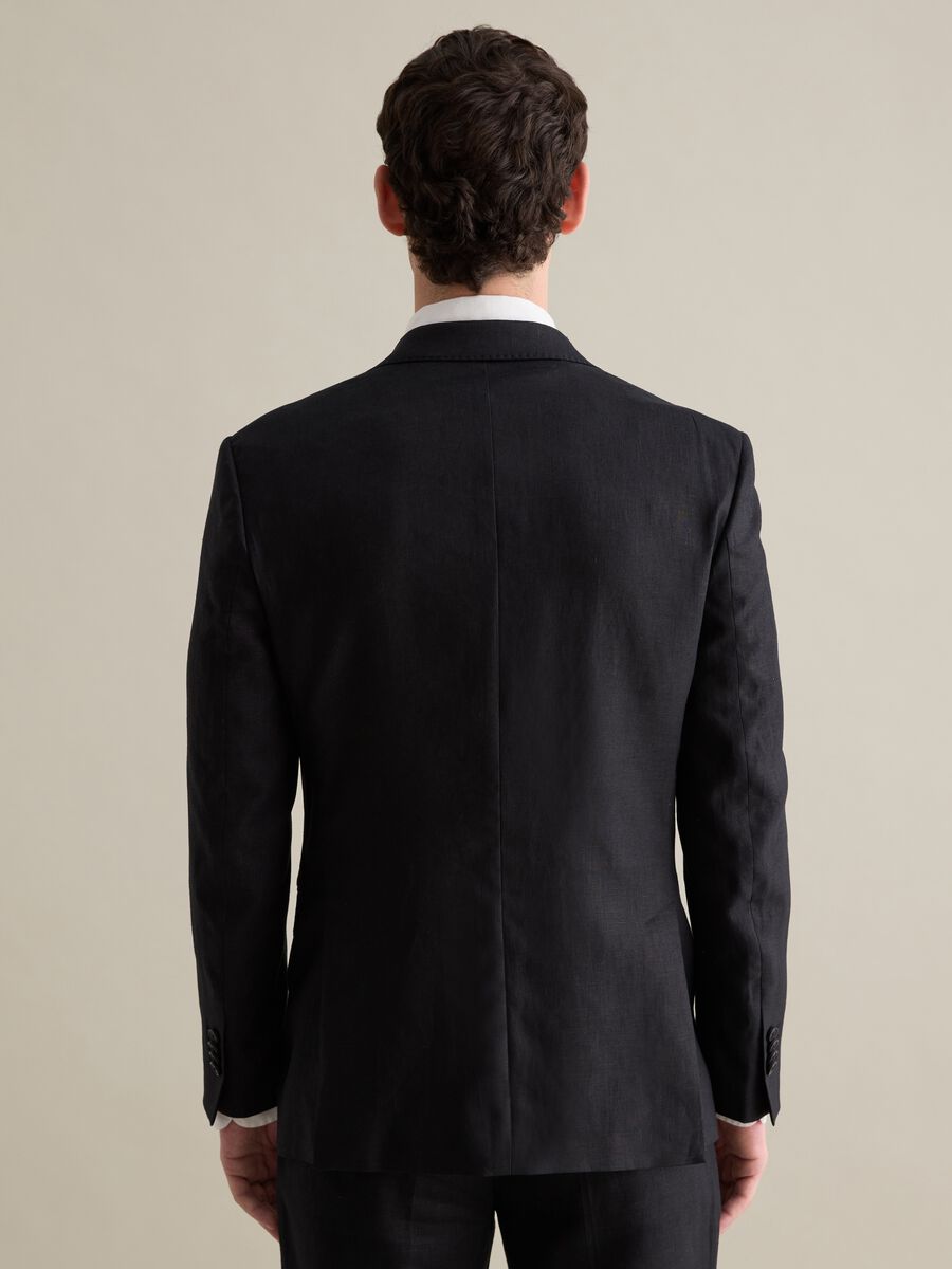 Blazer monopetto slim fit in lino_3
