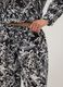 Multicoloured pure cotton long trousers with floral print_3