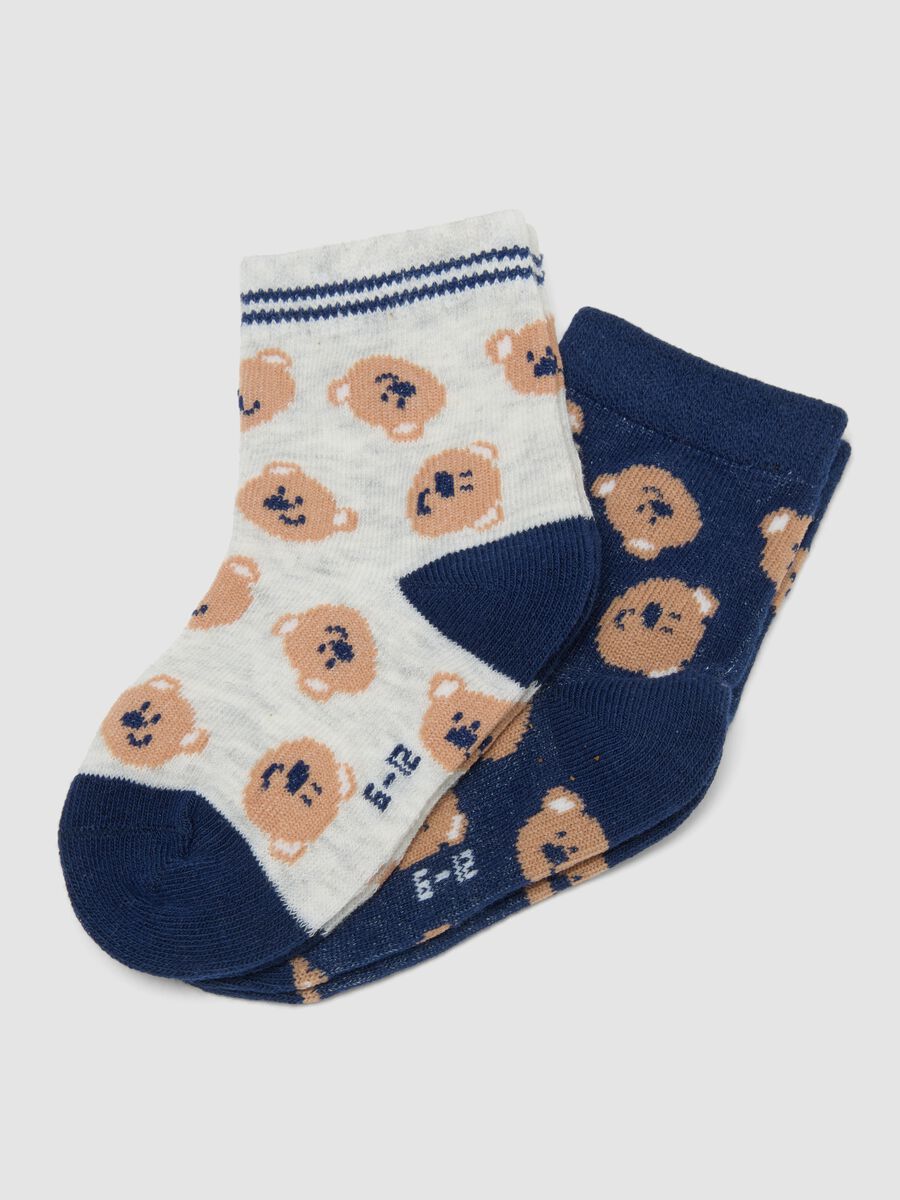 Five-pack of multicolour stretch organic cotton socks_1