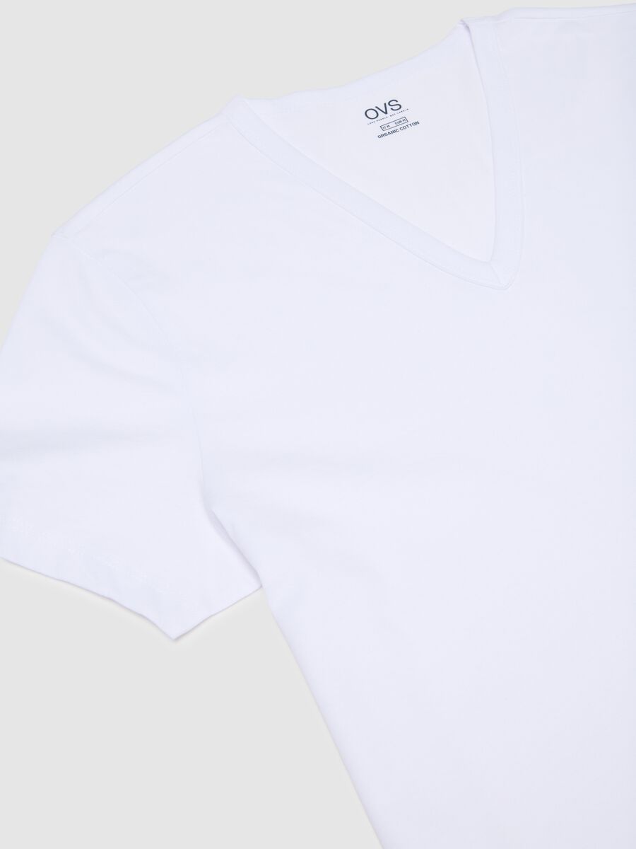 Two-Pack Men's White Pure Cotton Regular Fit T-Shirts_5