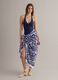 Blue and white pure cotton pareo_1