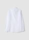 White slim-fit shirt with classic collar, easy iron_2