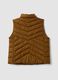 Yellow ultralight quilted gilet with zip and high neck_1