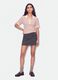 Pink striped cropped stretch-cotton polo, regular fit_1