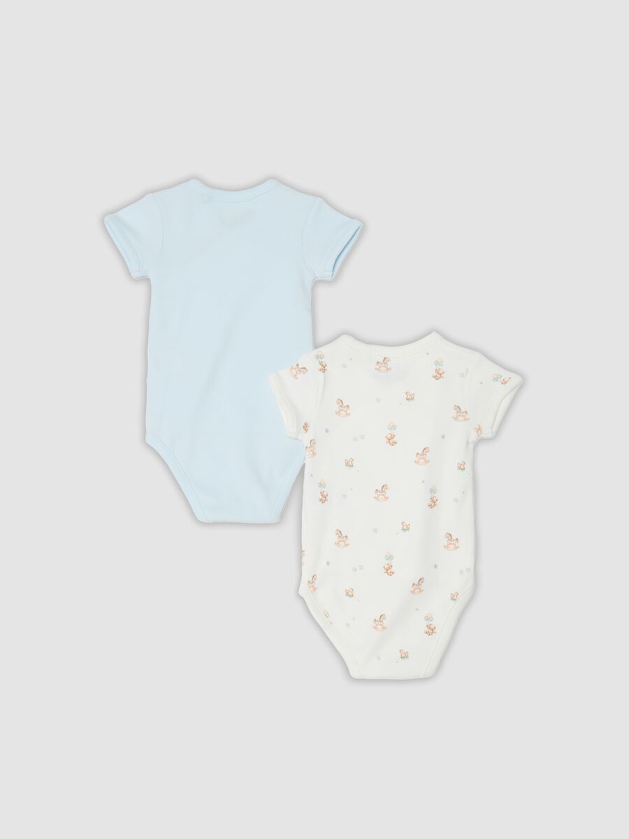 2-pack of multicolour organic cotton baby bodysuits with print_1
