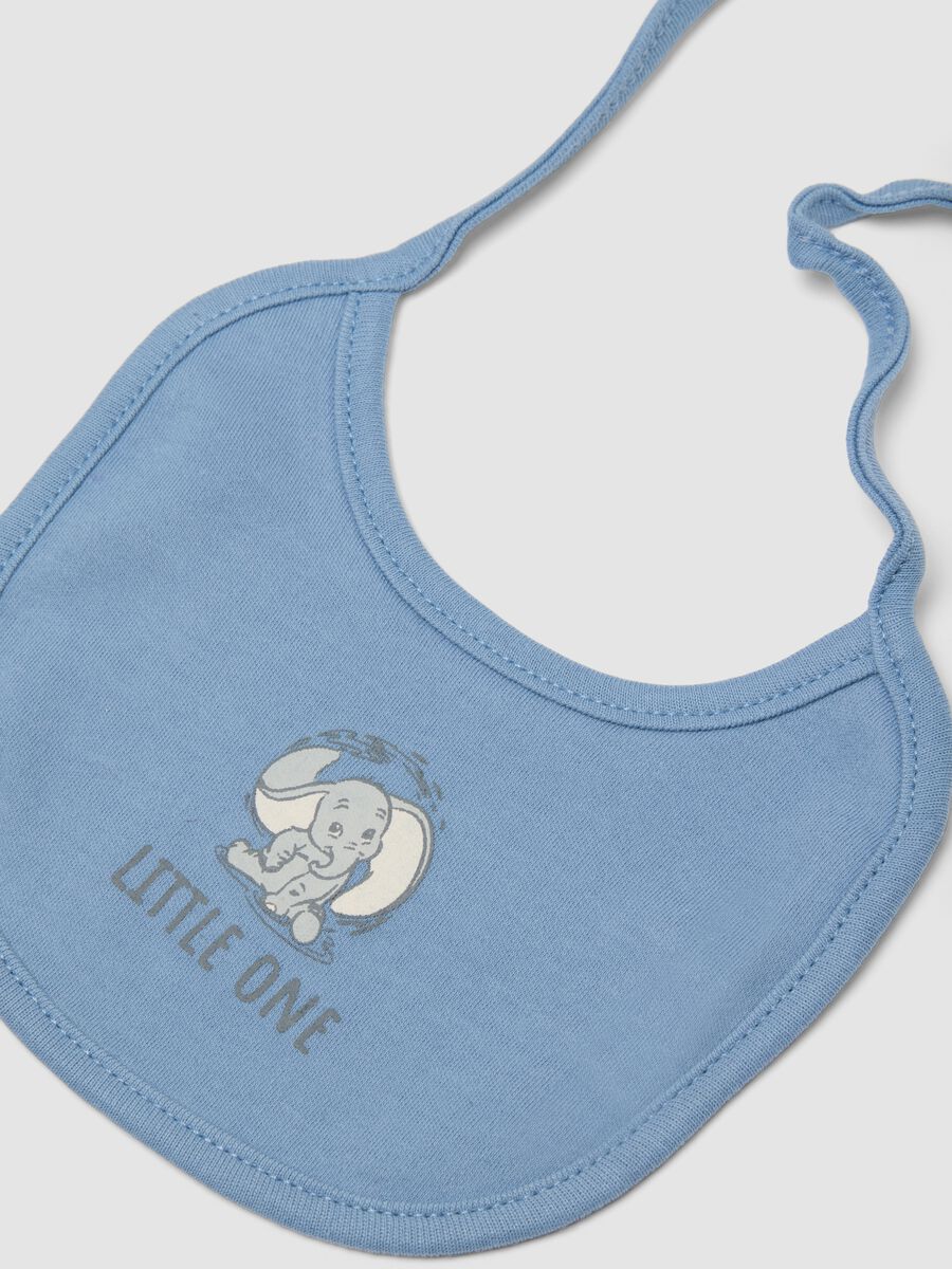 2-pack of blue and white pure organic cotton bibs with Disney print_1