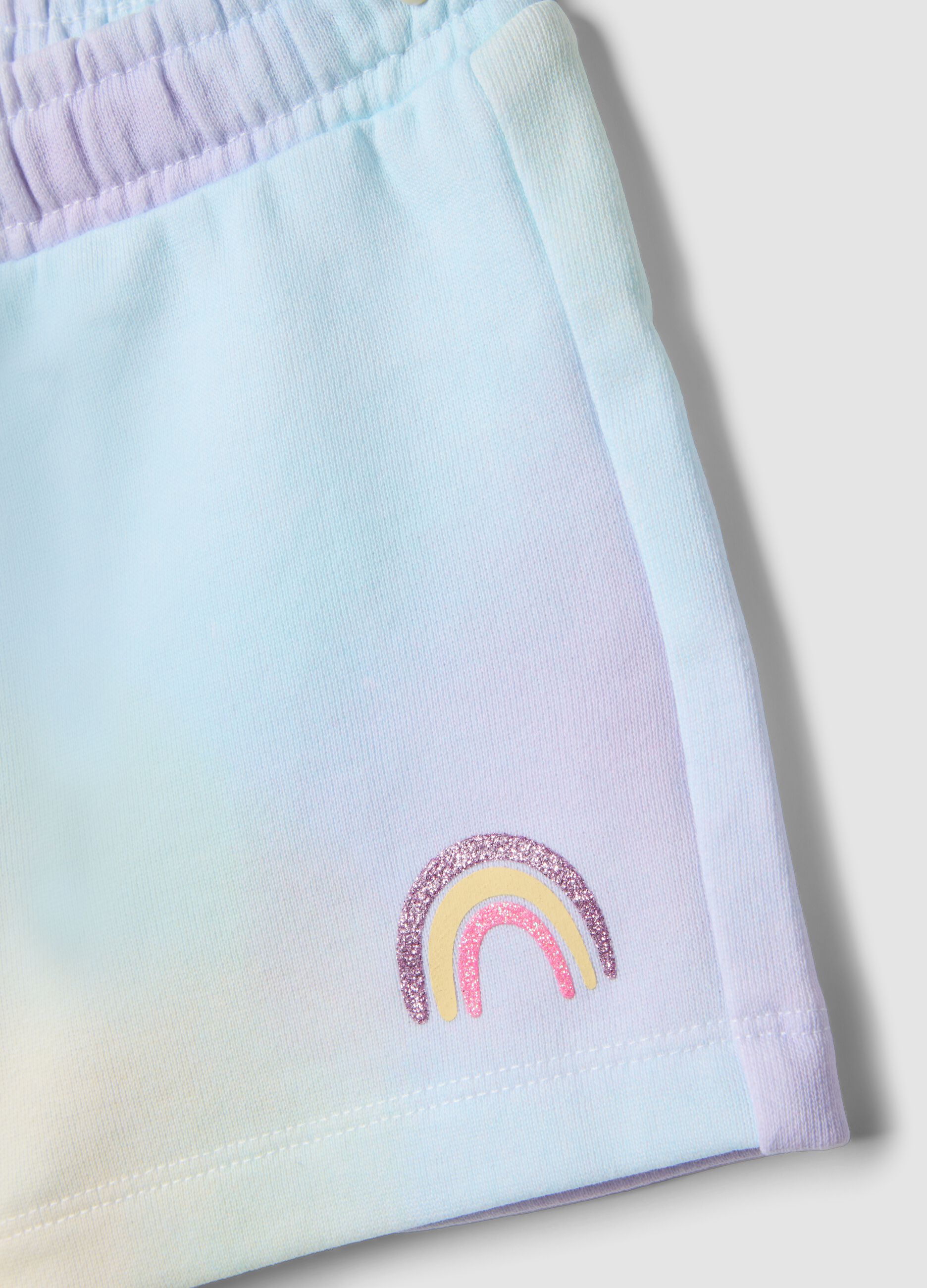 Multicolour pure cotton regular fit shorts for girls