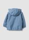 Blue hooded zip-up jacket, regular fit for boys_1