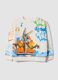White sweatshirt in pure organic cotton with Looney Tunes print for baby boy_0