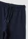 Blue pure cotton wide-leg trousers_2