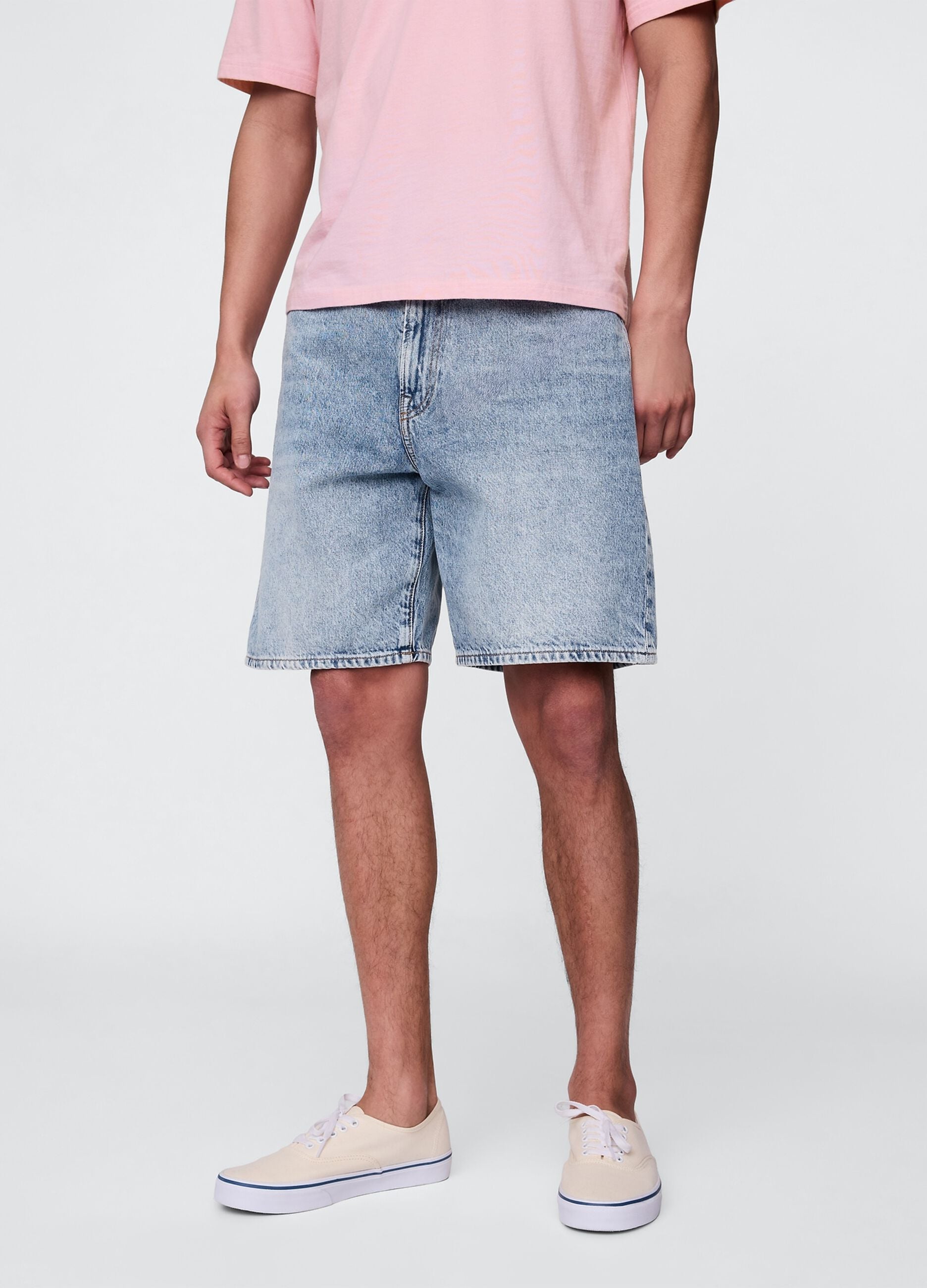 Blue Denim Bermuda Shorts