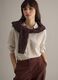 Multicoloured striped linen blend shirt with regular fit_0