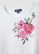 White pure cotton regular fit T-shirt with print_5