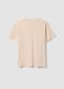 Pink pure cotton T-shirt with Sakura front print, regular fit_5