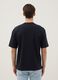 Black pure cotton relaxed fit T-shirt_2