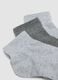 Pack of five multicoloured ankle socks in stretch cotton blend_1