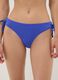 Blue stretch bikini bottoms with tie sides_1
