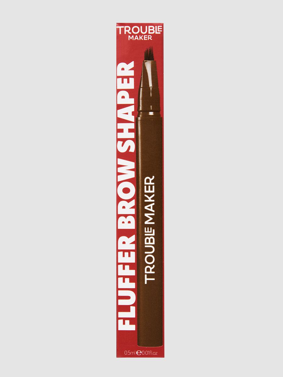 Fluffer Brow Brush Natural Brow Pen Medium Brown 0.5 ml_0