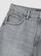 Grey Pure Cotton Wide Leg Jeans_5