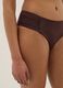 Brown stretch swim briefs with side ruching_3