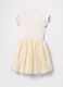 White dress with floral tulle skirt_1
