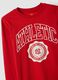 Red organic cotton graphic-print T-shirt for boys_4
