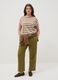 Regular-fit multicolour striped viscose-blend T-shirt_0