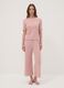 Pink pure organic cotton ribbed pyjamas_0