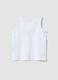 White pure cotton boys&rsquo; vest, regular fit, with crab prints_1