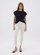 Women's white skinny fit denim jeans_0