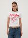 White stretch cotton T-shirt with Rolling Stones print_2