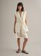 Beige Regular Fit Lyocell and Linen Blend Shorts_0