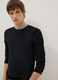 Black Slim Fit Pure Cotton Sweater_3