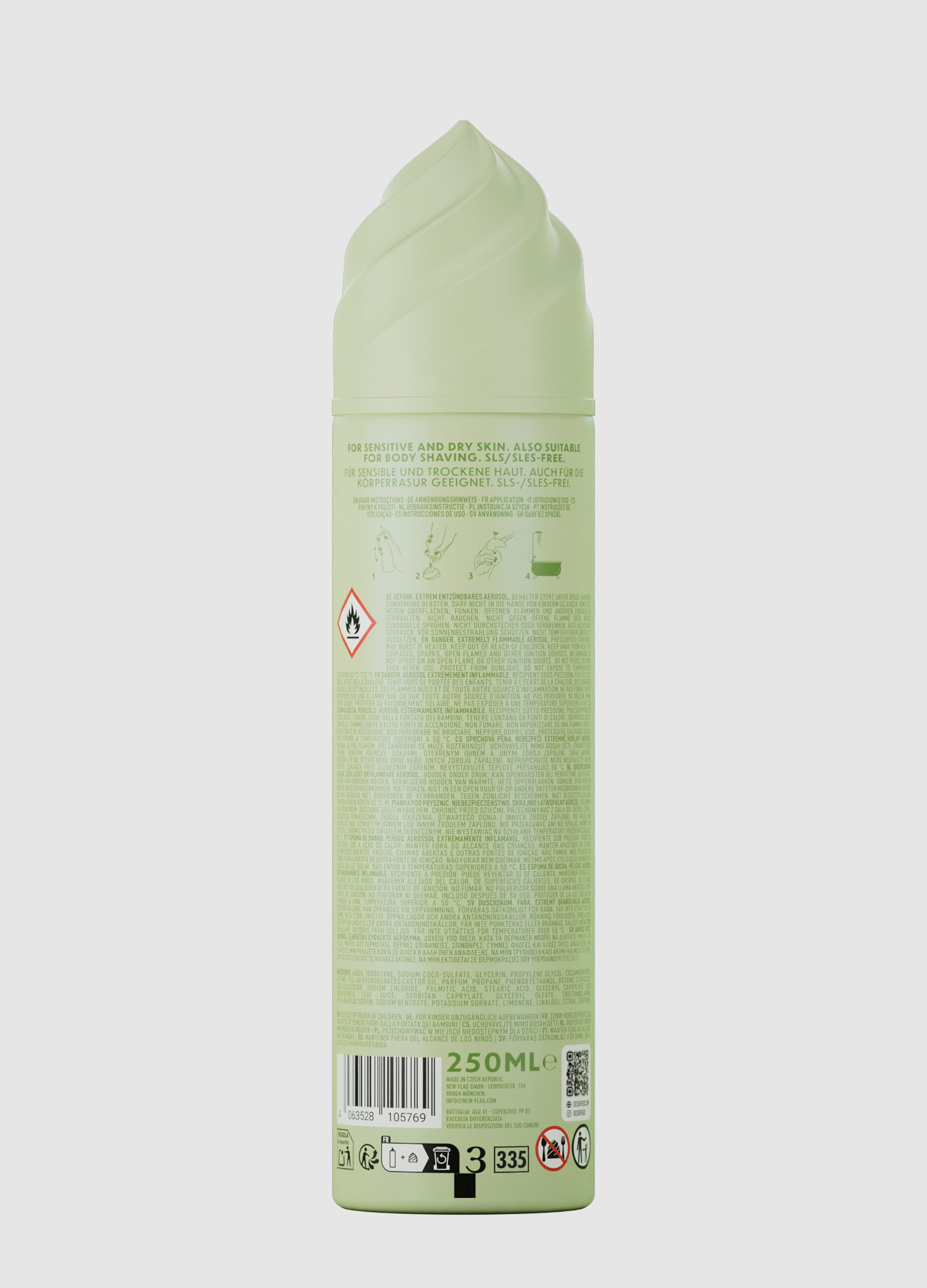 Whipped Shower Foam Ginger Citrus Shot 250 ml