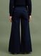 Blue wide-leg stretch cotton jeans_3