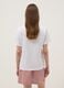 White pure cotton T-shirt with floral print, regular fit_2