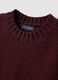 Red crew-neck wool-blend vest in oversized fit_1
