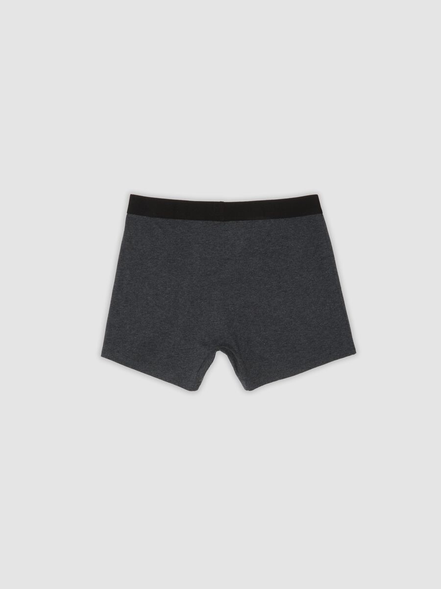 Tripack di boxer midi grigi in cotone organico elasticizzato_2