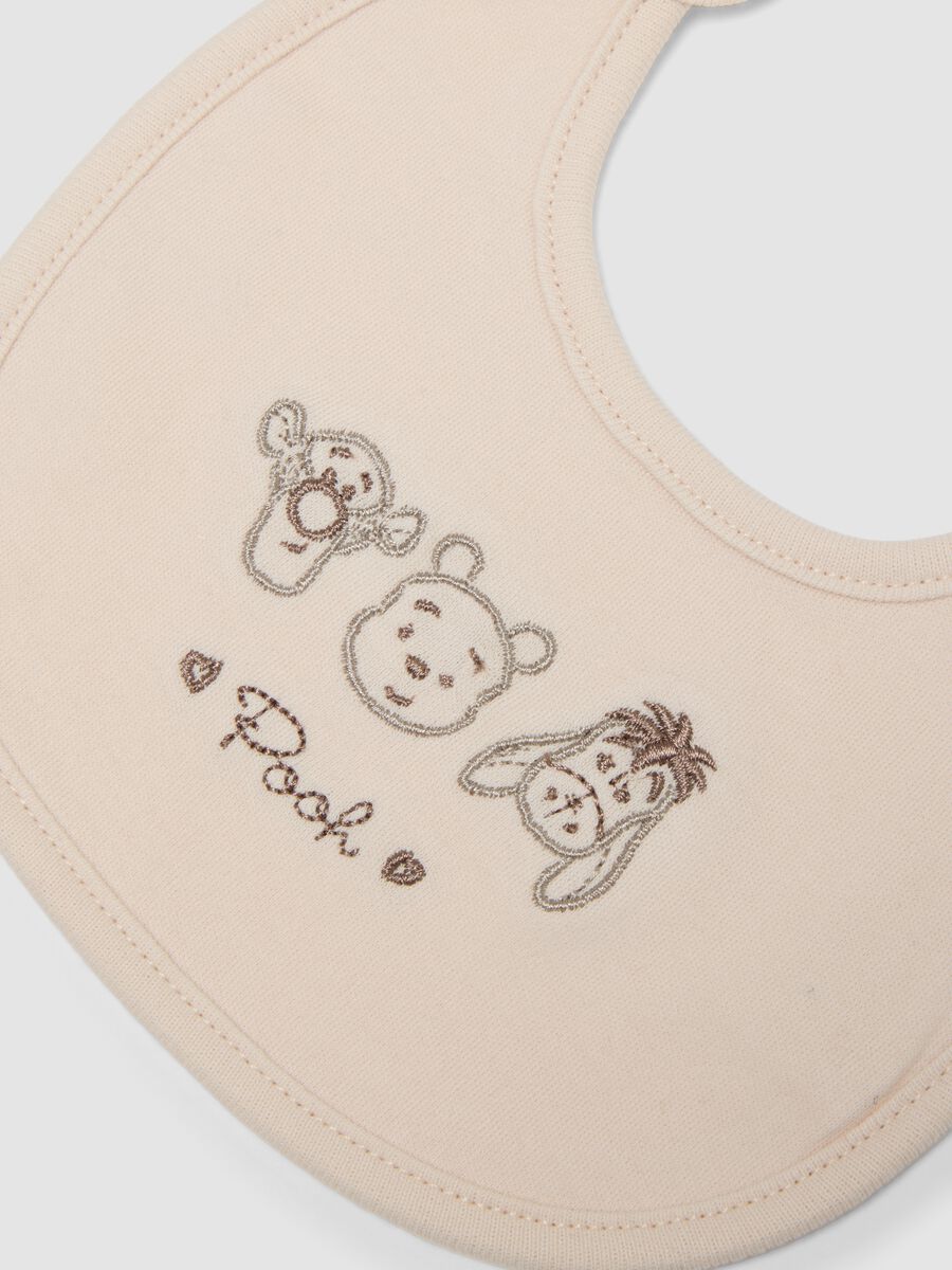 Bipack bavaglini multicolor in puro cotone organico con stampa Winnie The Pooh_1