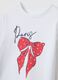 White pure cotton regular fit girl's t-shirt_2